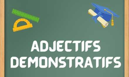Les Adjectifs Démonstratifs